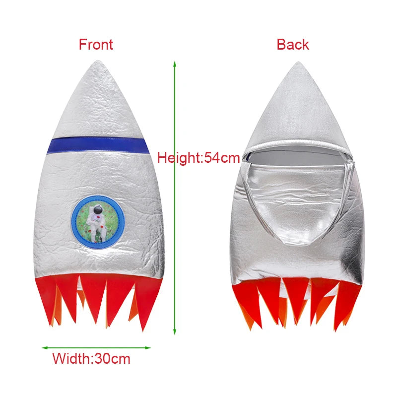 Unisex Child Girls Astronaut Jumpsuit Fancy Dress Up Boys Kids Robot Costume Toddler 3D Rocket Halloween Costume 2023