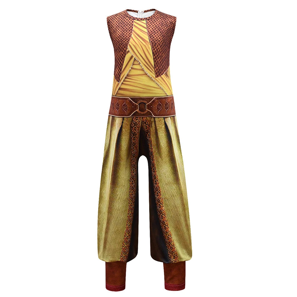 Kids Halloween Costume for Girls Anime Raya and The Last Dragon Cosplay Carnival Party Clothes Sets Fancy Dress Outfits JYF