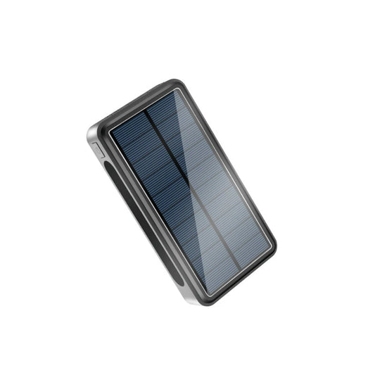 Wireless Charging Solar Power Bank 30000 mAh Powerbank for iPhone 15 X Samsung Xiaomi Mobile Phone Charger with Camping Light