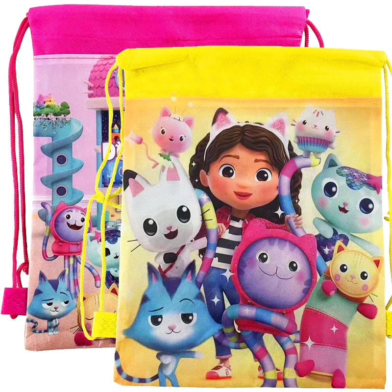 34*27cm Gabby Dollhouse Drawstring Bag Girl Gift