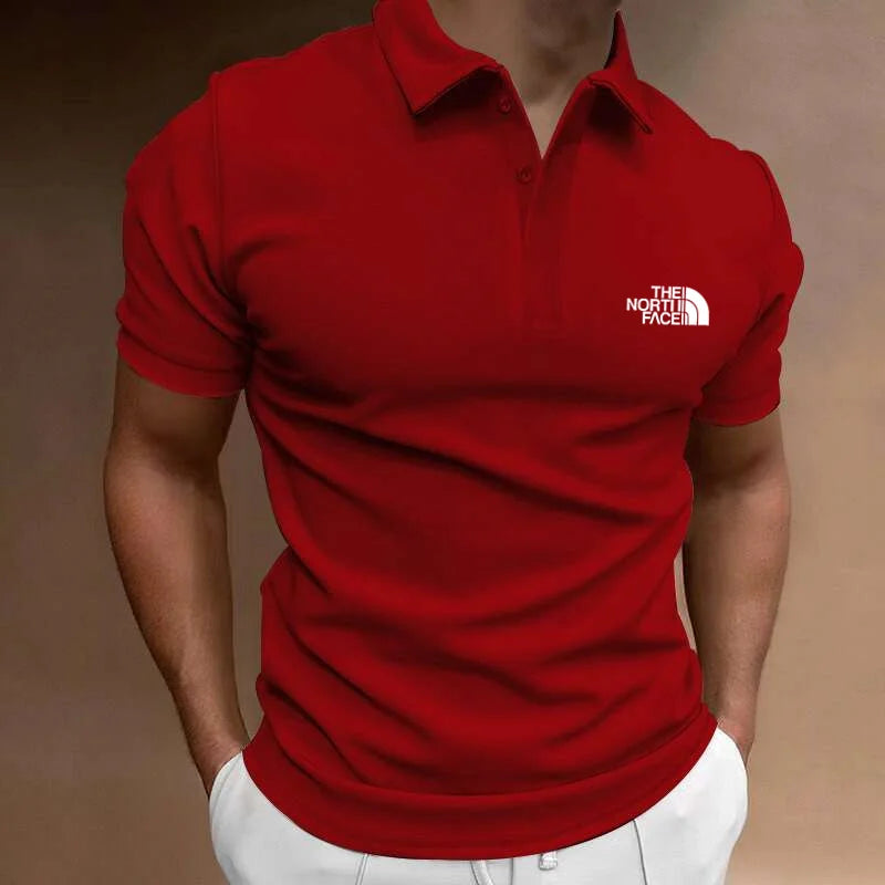 2024 Top Selling New Summer Fashion Polo Shirt High Quality Men's Short sleeved Breathable Top Business Casual Sweat-absorbing