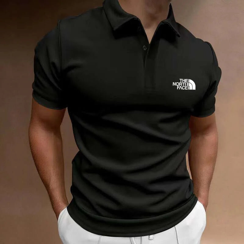 2024 Top Selling New Summer Fashion Polo Shirt High Quality Men's Short sleeved Breathable Top Business Casual Sweat-absorbing