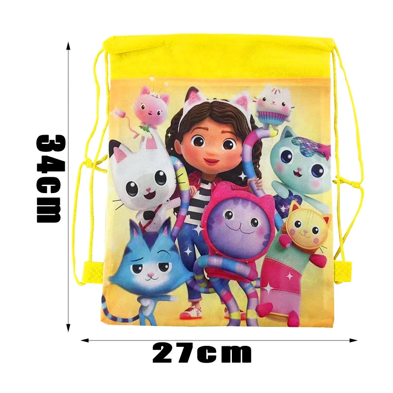 34*27cm Gabby Dollhouse Drawstring Bag Girl Gift