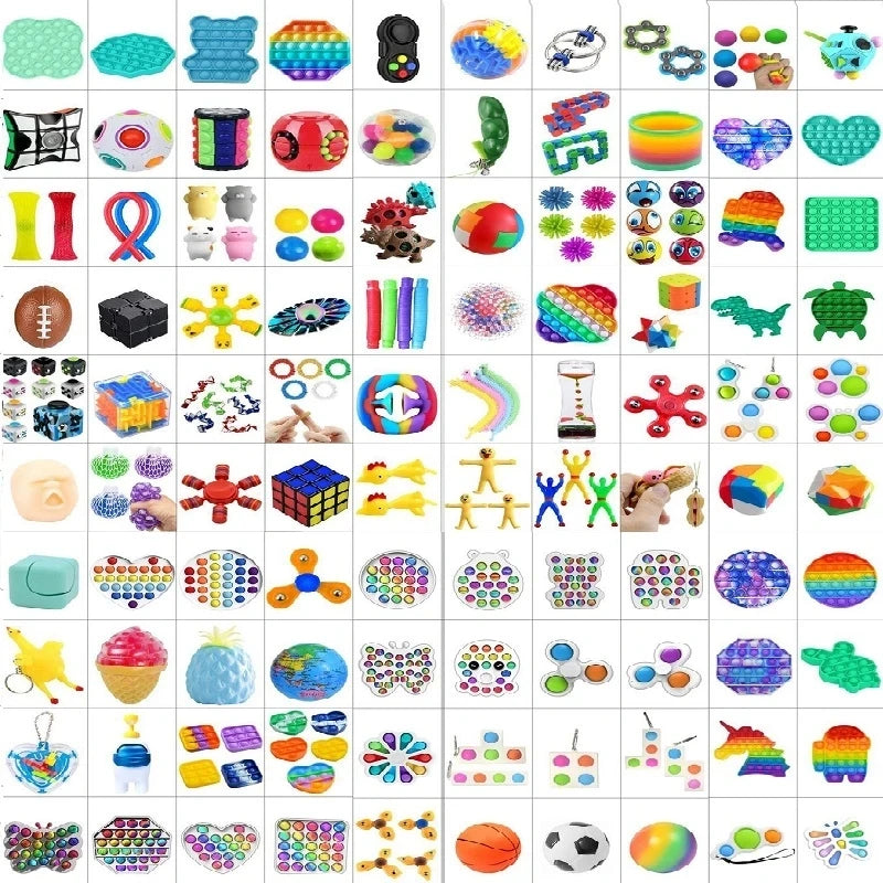 10-100pcs Random Fidget Toys Mystery Gifts Pack