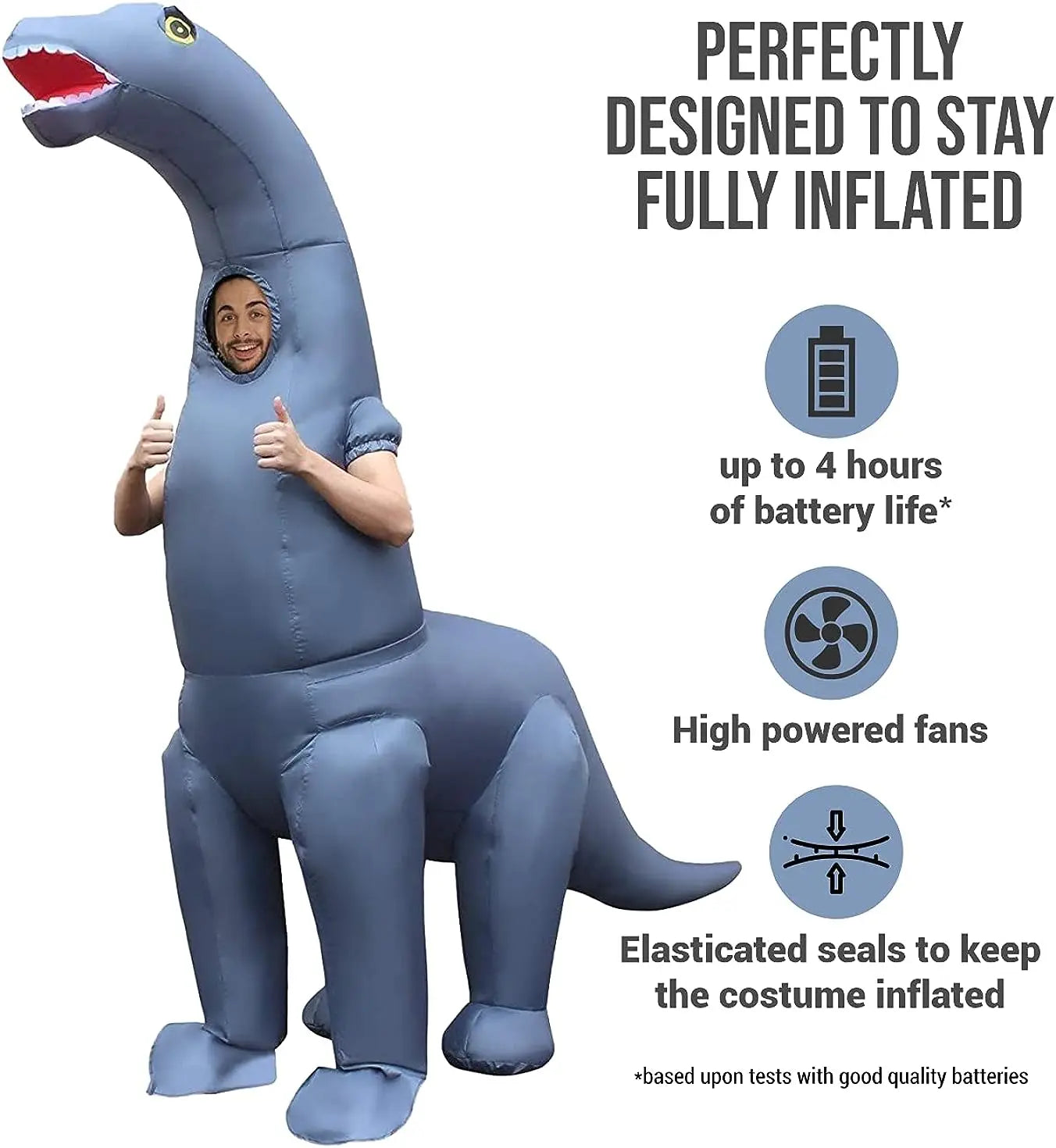 Morph Diplodocus Inflatable Dinosaur Costume Adult, Inflatable Dinosaur Costume, Dinosaur Blow Up Costume, T-rex Costume