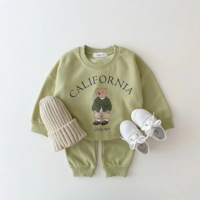 Baby Boy Girl Clothing Sets Children Bear Pullover Sweatshirts