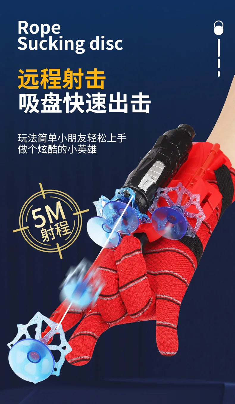 Disney Spiderman boy Transmitter toy Anime Figure Wrist Launcher