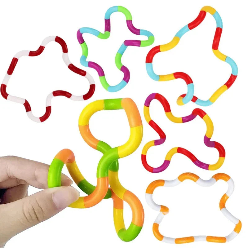 1Pcs Tangle Rope Twist Fidget Toy Rainbow