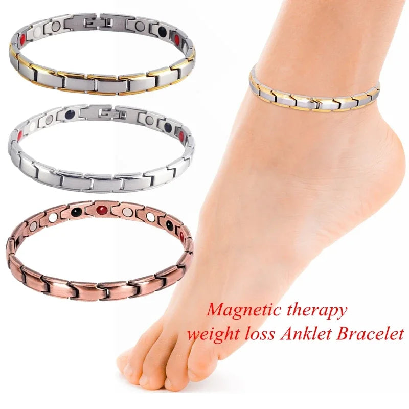 Magnetic Therapy Women Ankle Weight Loss Energy Slimming Ankle Bangle for Arthritis Pain Relieving Fat Burning Slimming Product