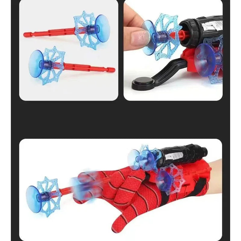 Superhero Launcher with Silk Glove Spiders Web Wrist Set Shooters Toy