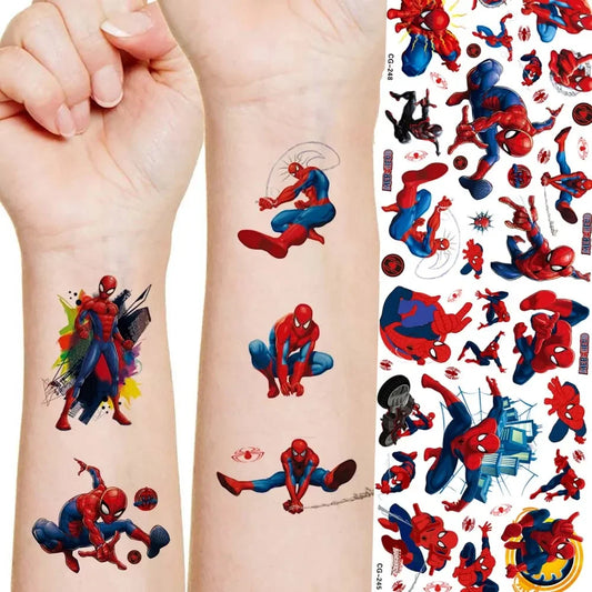 Marvel Spiderman Tattoo Sticker Action Figure