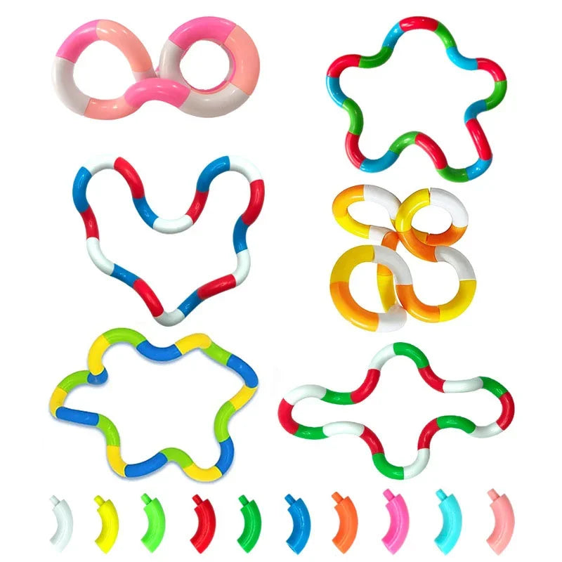 1Pcs Tangle Rope Twist Fidget Toy Rainbow