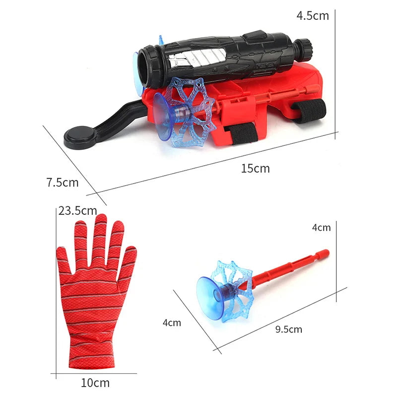 Superhero Launcher with Silk Glove Spiders Web Wrist Set Shooters Toy