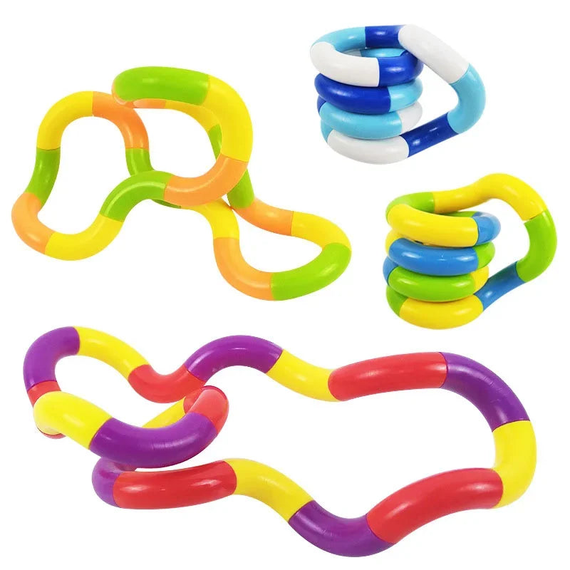 1Pcs Tangle Rope Twist Fidget Toy Rainbow