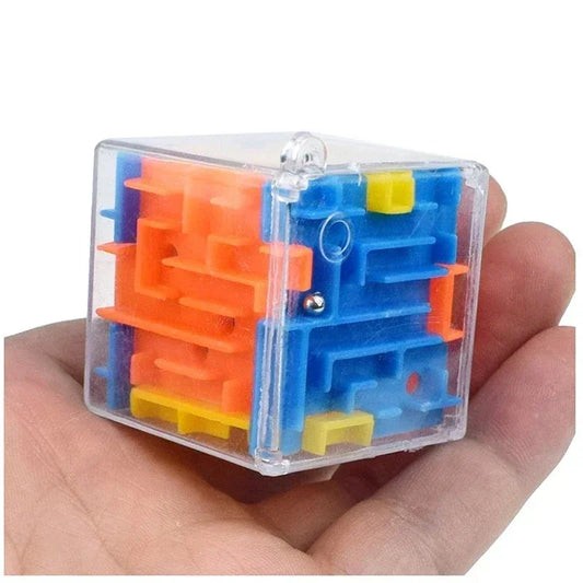 3D Maze Magic Cube Six-sided Transparent Puzzle Speed Cube Rolling Ball