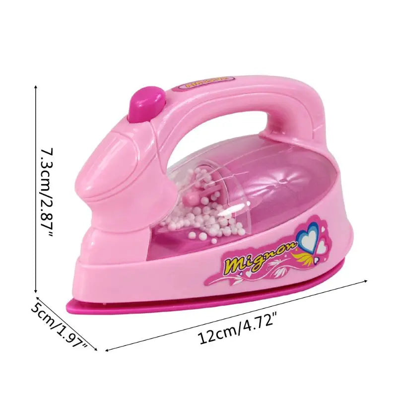 Y1UB Children Kid Boy Girl Mini Electric Iron Toy Set