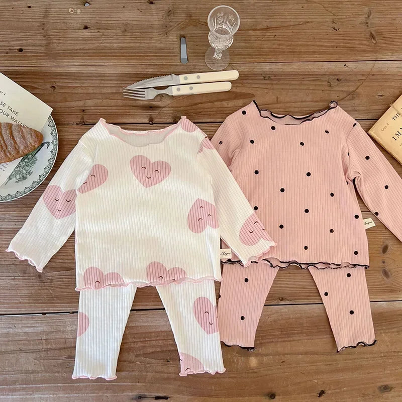 2024 Spring Baby Set Dot Print