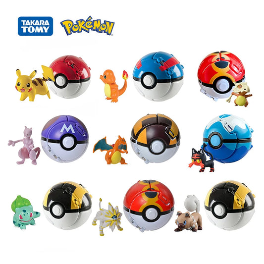 New Pokémon Pokeball Anime Action Figures