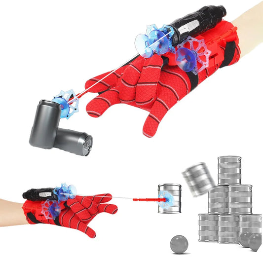 Superhero Launcher with Silk Glove Spiders Web Wrist Set Shooters Toy