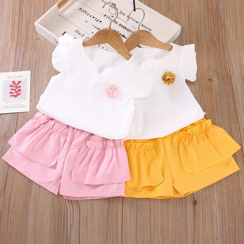 Summer Fashion Baby Clothes Suit