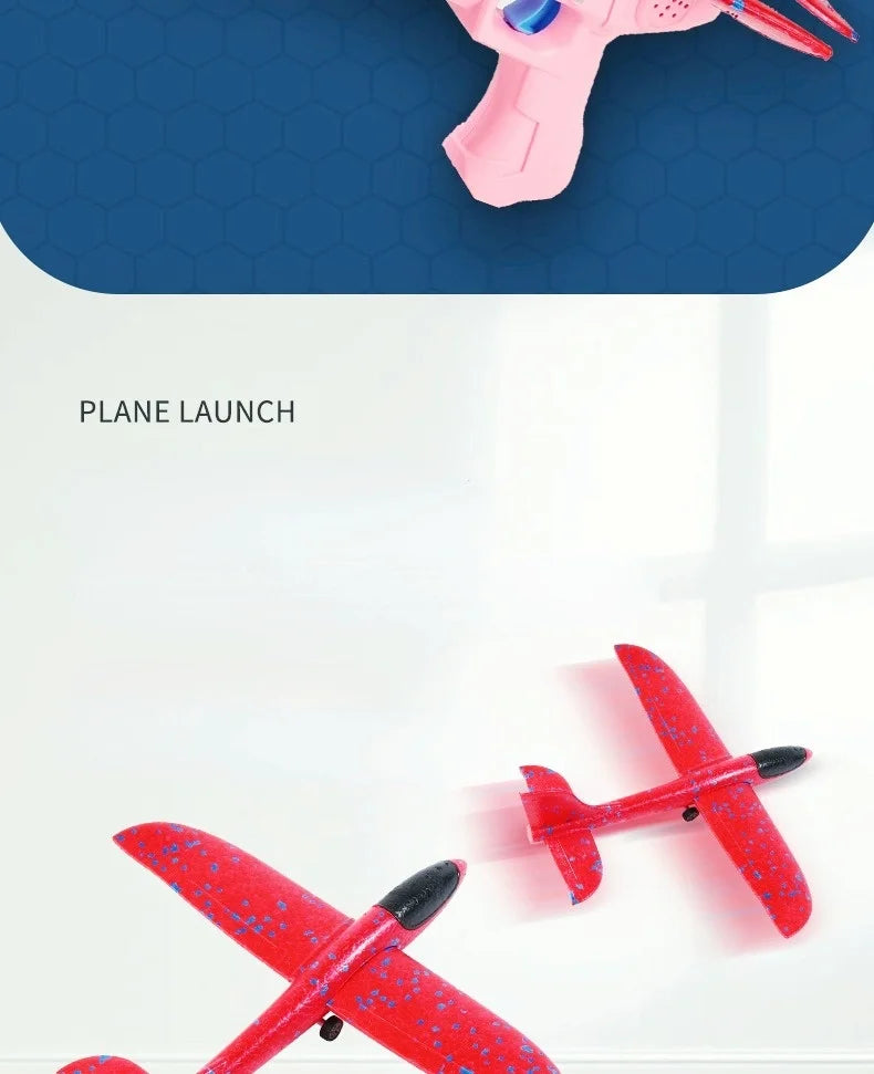 Kids Catapult Plane Toys Gun-style Launching Aircraft