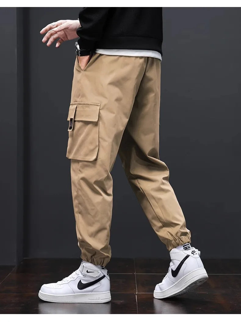 Trendy and fashionable Hong Kong style ankle binding youth new sports men's casual pants