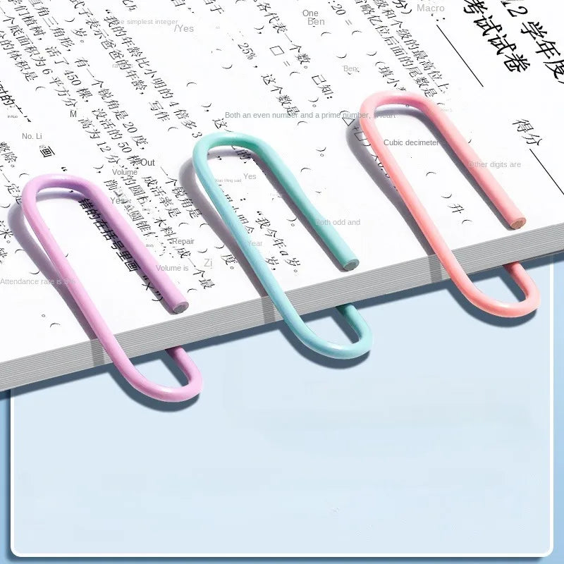 160PCS Colorful Paper Clips Office Supplies Paper Clip Large File Bookmark Paper Clip U-shaped Buckle Office Supplies