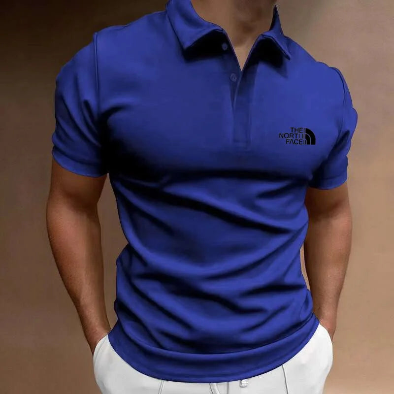 2024 Top Selling New Summer Fashion Polo Shirt High Quality Men's Short sleeved Breathable Top Business Casual Sweat-absorbing