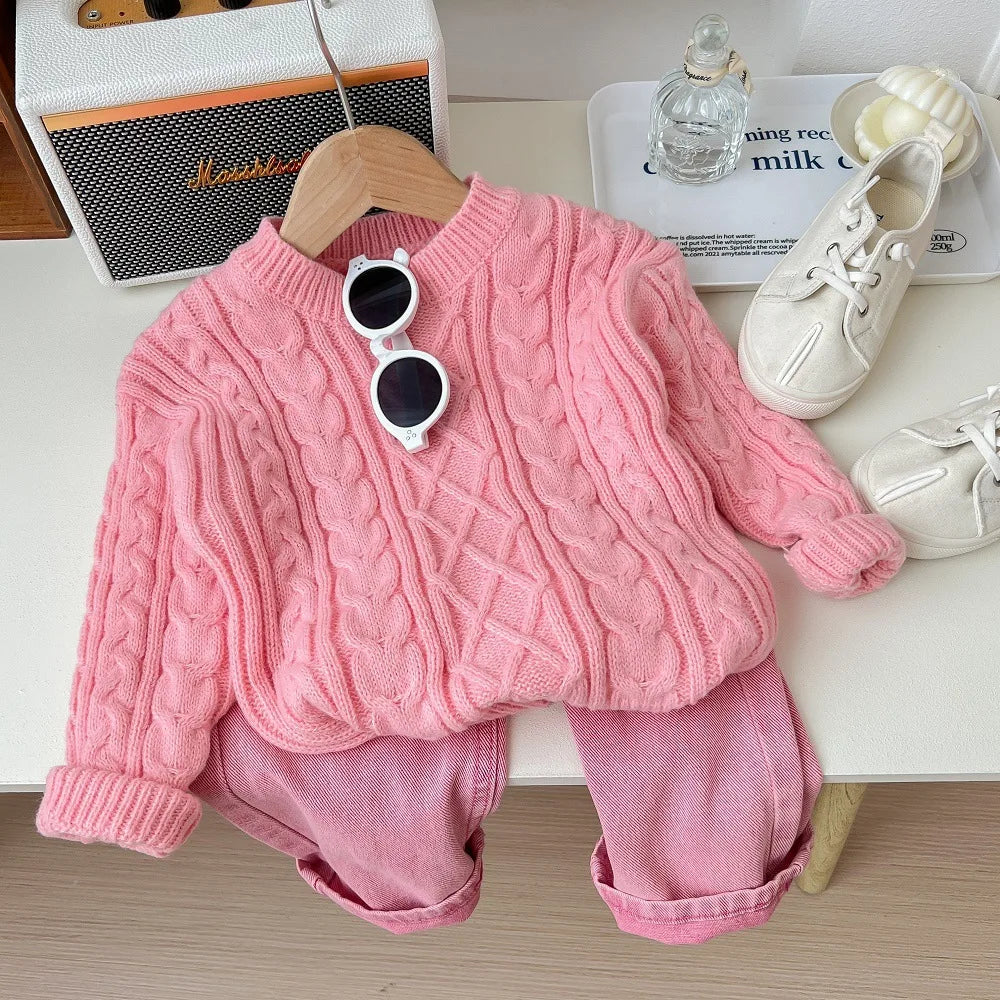 2024 Autumn Kids Baby Girls 2PCS Clothes Set