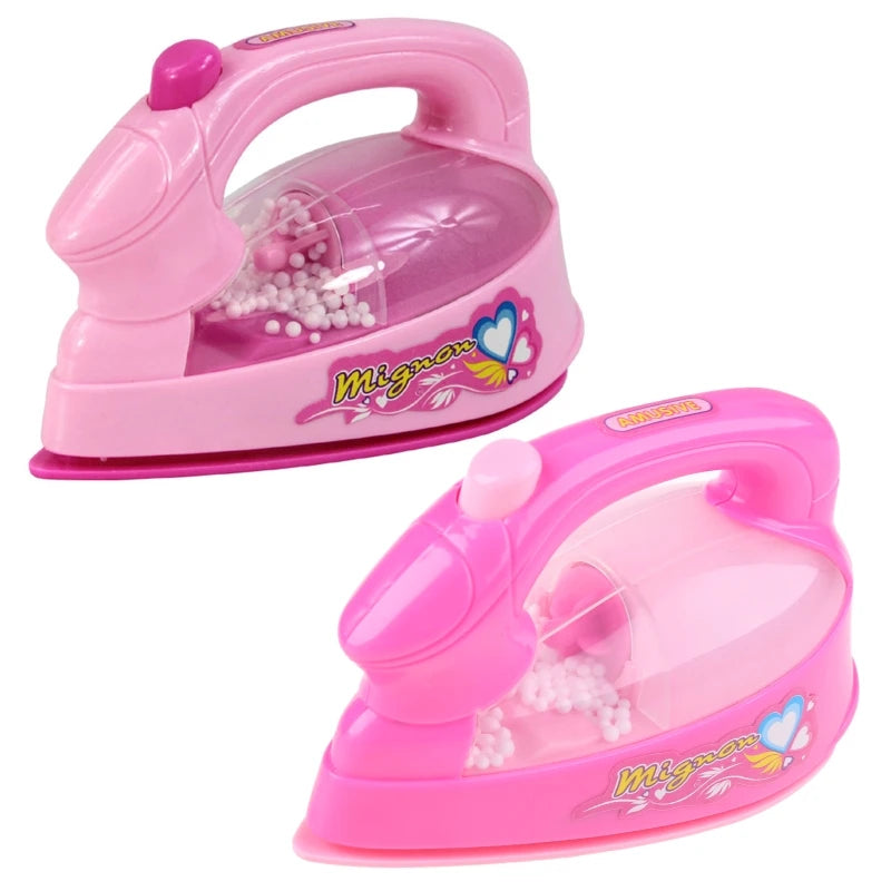 Y1UB Children Kid Boy Girl Mini Electric Iron Toy Set