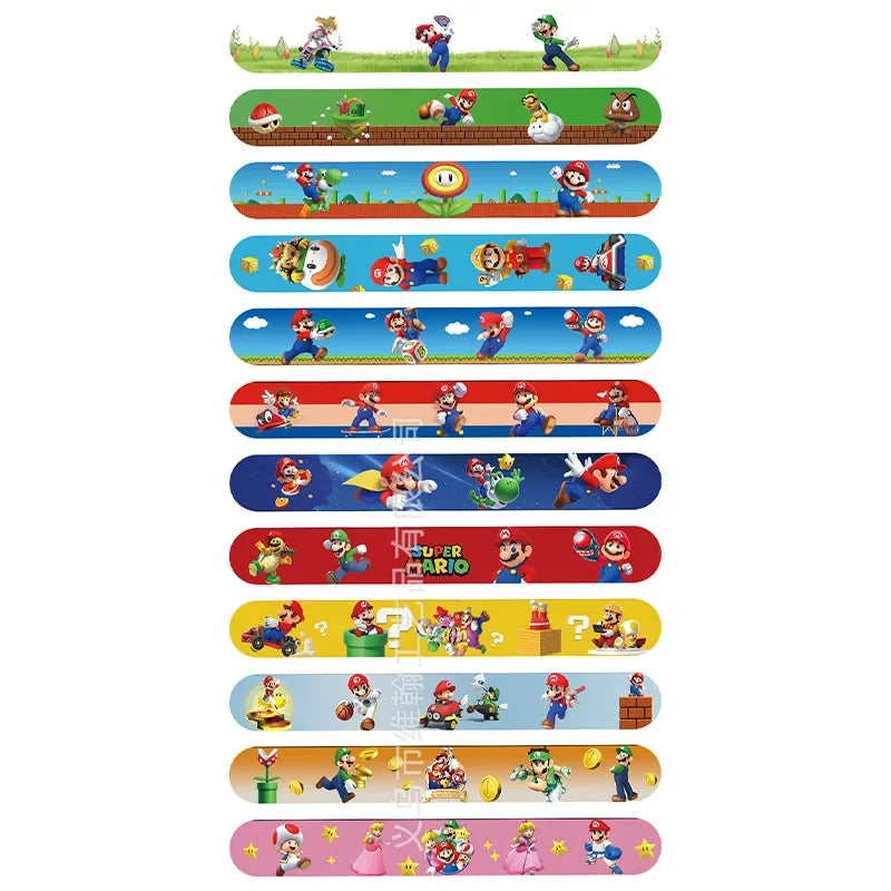 Sonic The Hedgehog Wrist Strap Children Clap Ring Slap Bracelets