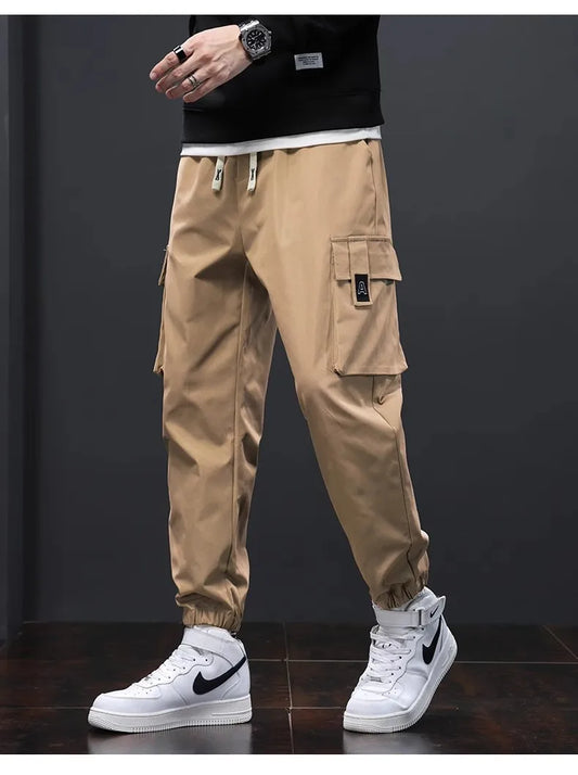 Trendy and fashionable Hong Kong style ankle binding youth new sports men's casual pants