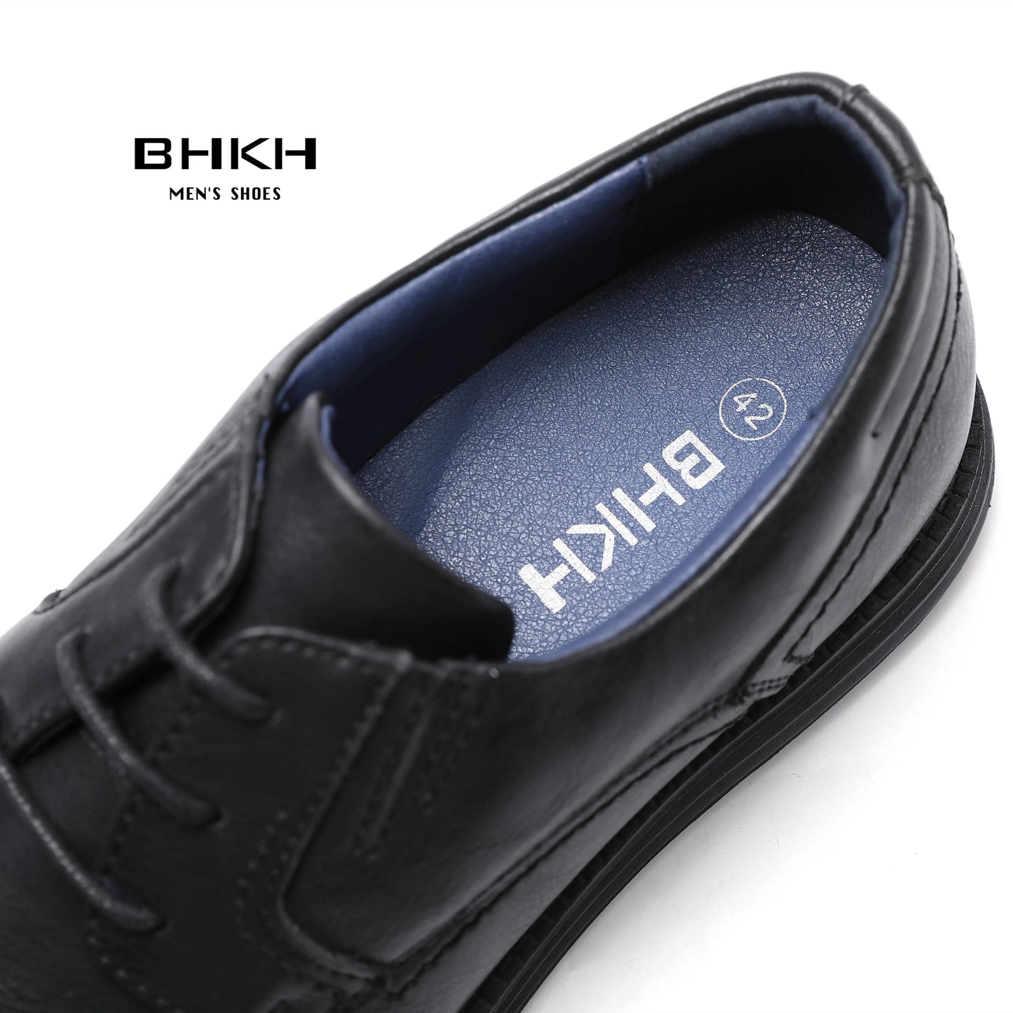 BHKH Male Sneakers Autumn/Winter traf Leather Men Casual Shoes Business Work Office Lace-up Dress shoes For Men Size47