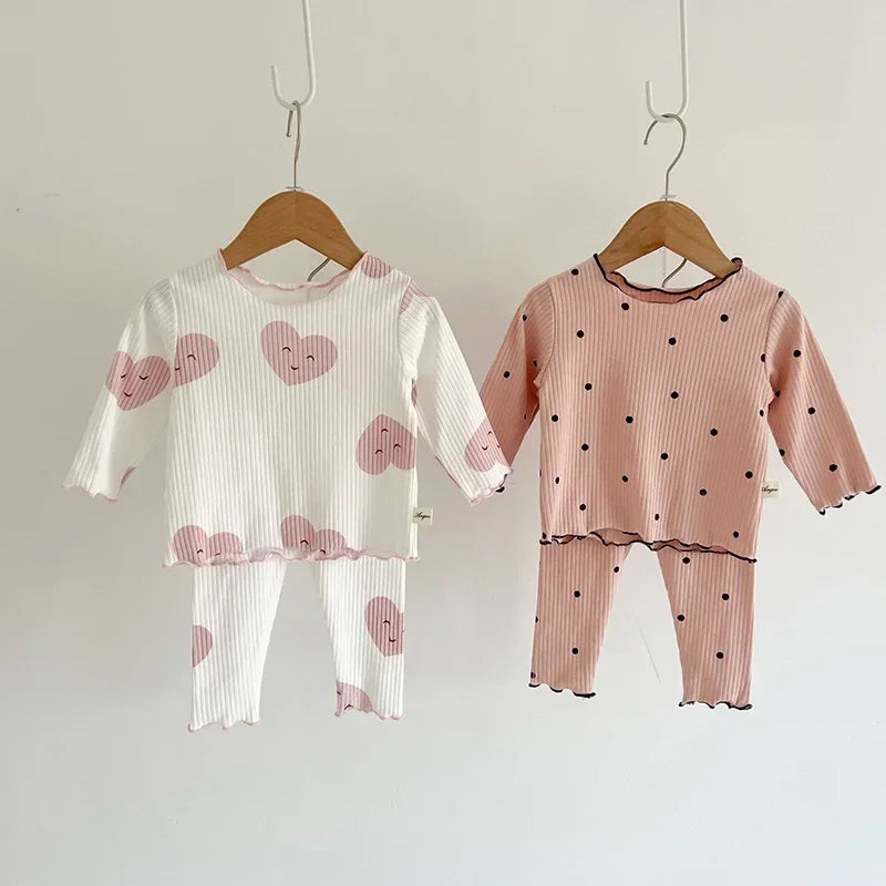 2024 Spring Baby Set Dot Print