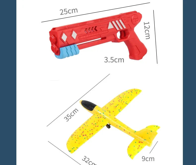 Kids Catapult Plane Toys Gun-style Launching Aircraft