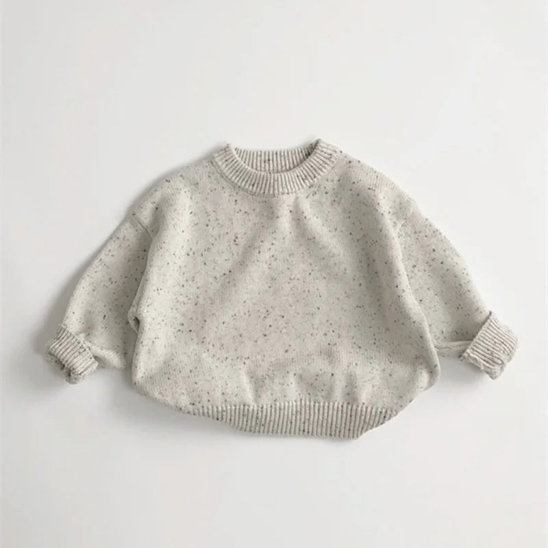 Boys and Girls Knitted Sweaters Cotton Flowers 2024 Kids Clothes Warm Sports  Baby Christmas Gift