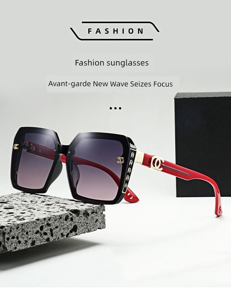 Sunglasses Accessible Luxury Classic Elegant to Make round Face Thin-Looked Sunglasses